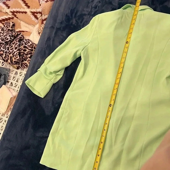 River Island Double Breasted Blazer LIME, Size 2 US / 6 UK, good condition,women - Picture 6 of 6